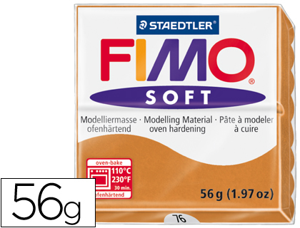 57g. pasta Staedtler Fimo Soft color cognac